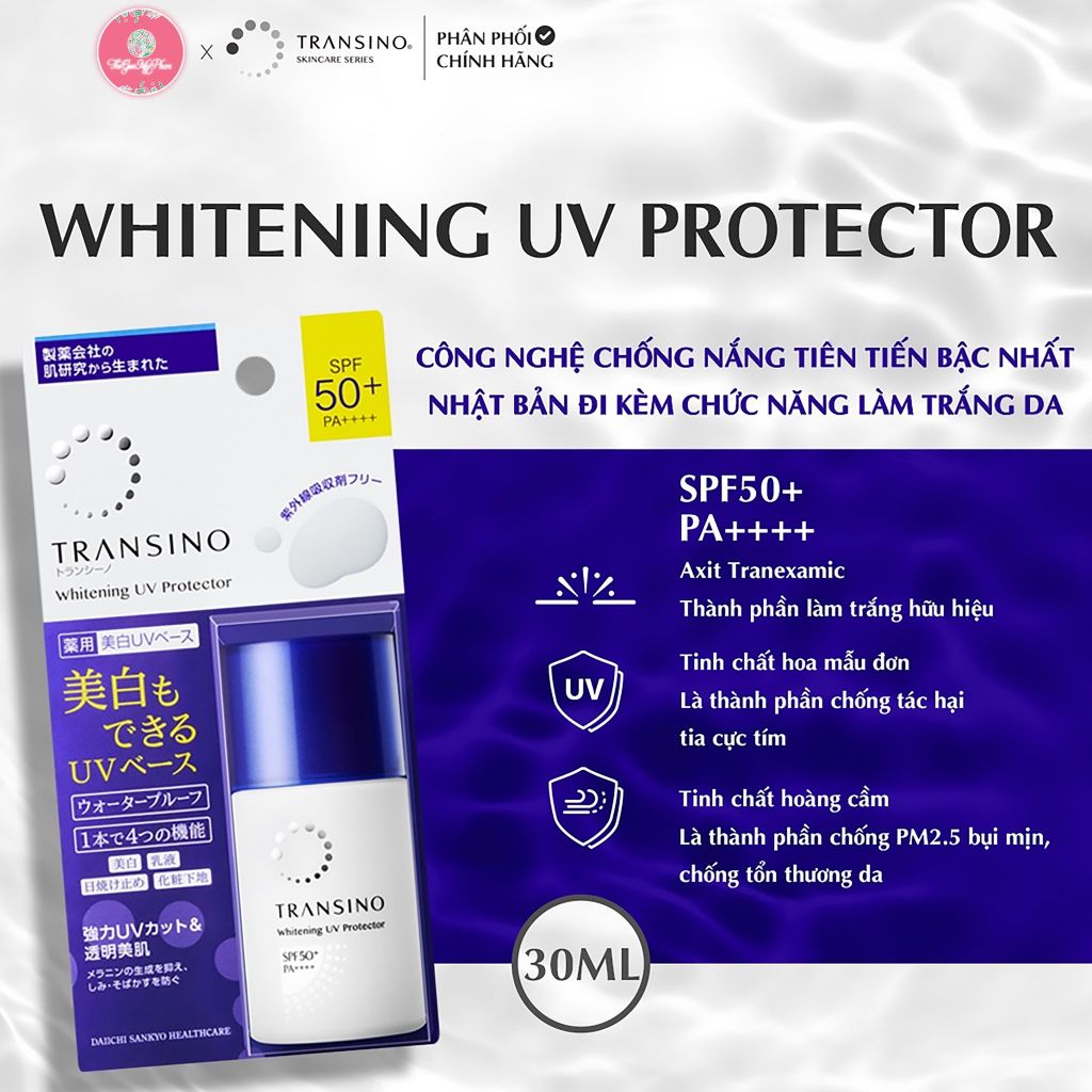 Transino - Kem Chống Nắng UV Protector SPF50+ PA++++ 30ml (Ko Tđ)