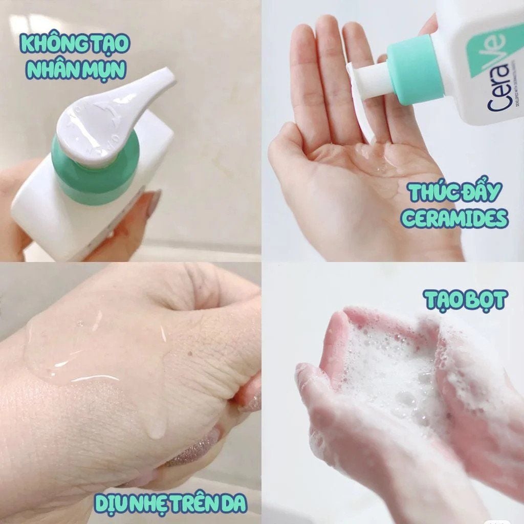 [Mini] Sữa Rửa Mặt CeraVe Sạch Sâu Cho Da Thường Đến Da Dầu 30ml