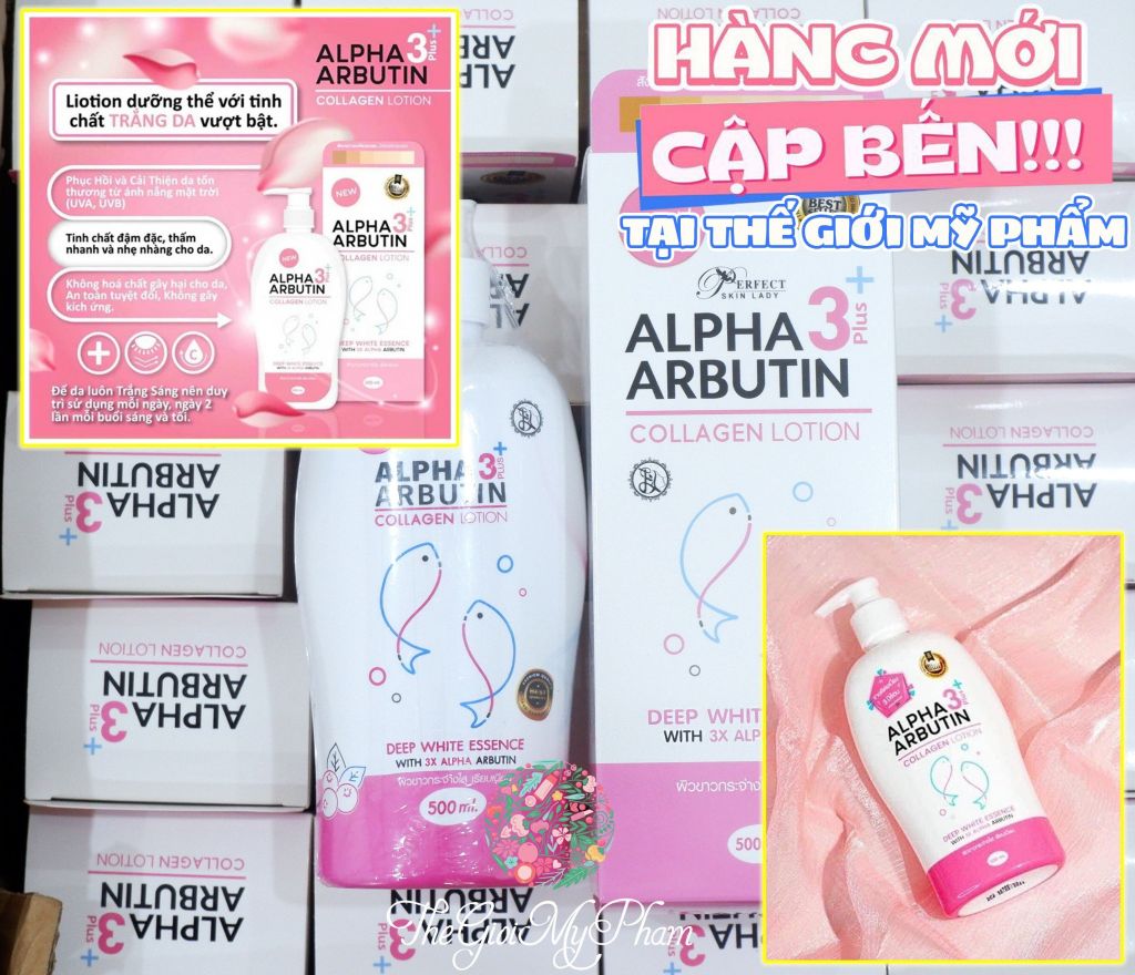 Dưỡng Thể Collagen Alpha ARBUTIN PLUS 500ml