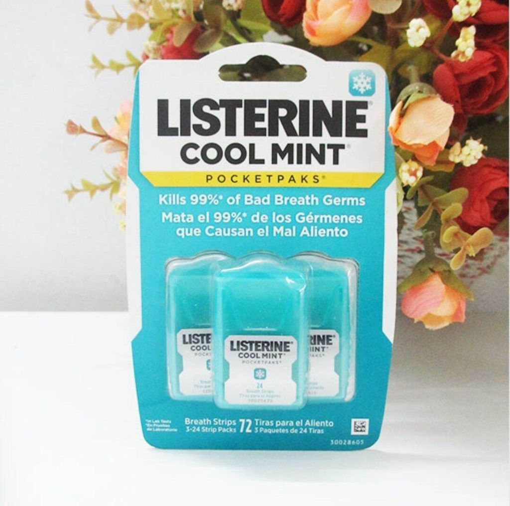 Miếng Ngậm Thơm Miệng Listerine Cool Mint (72 miếng)