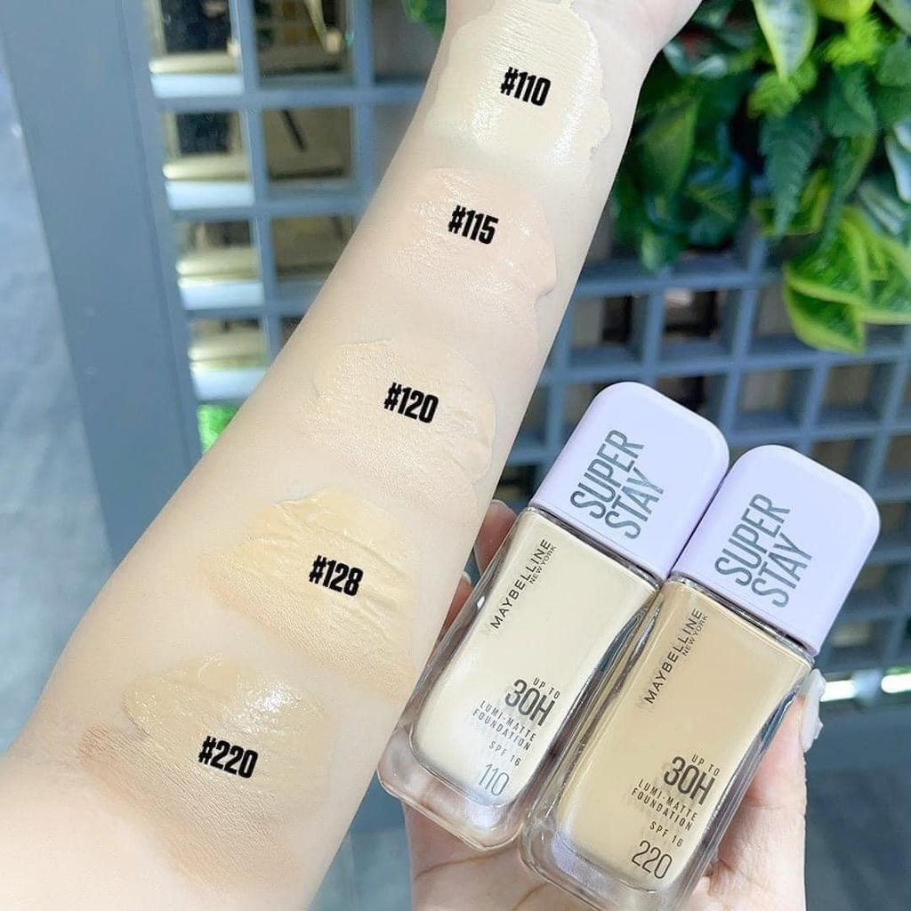 Kem Nền Maybelline Super Stay Up To 30h Lumi Matte Foundation SPF16 35ml #115