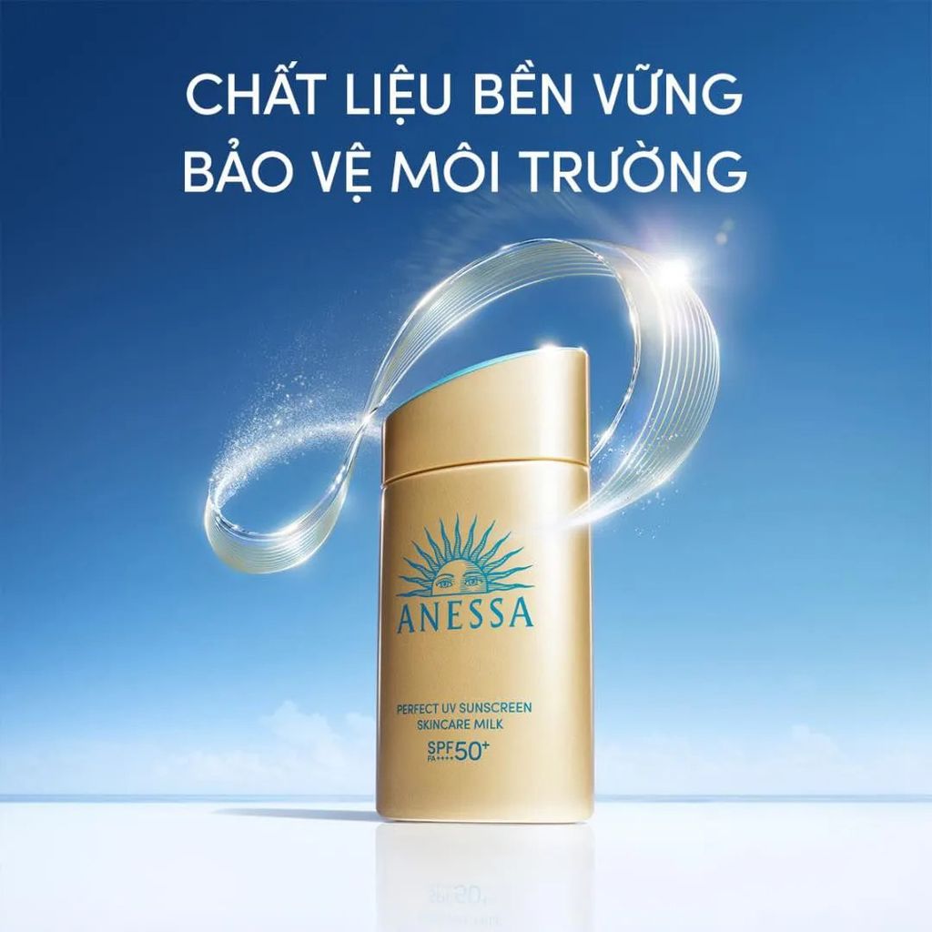 Sữa Chống Nắng Anessa Dưỡng Da Kiềm Dầu 20ml #Vàng (Mẫu 2024 có hộp) Mini