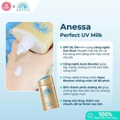 Sữa Chống Nắng Anessa Dưỡng Da Kiềm Dầu 20ml #Vàng (Mẫu 2024 có hộp) Mini
