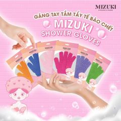 Găng Tay Tắm Tẩy Tế Bào Chết Mizuki Shower Gloves (1 Cái)