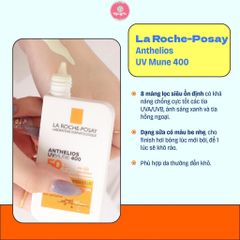 Sữa Chống Nắng La Roche-Posay Anthelios UVMune 400 Fluide Invisible SPF50+ 50ml (Vạch Vàng)
