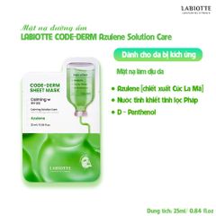 Mặt Nạ Labiotte Code Derm Sheet Mask #Calming