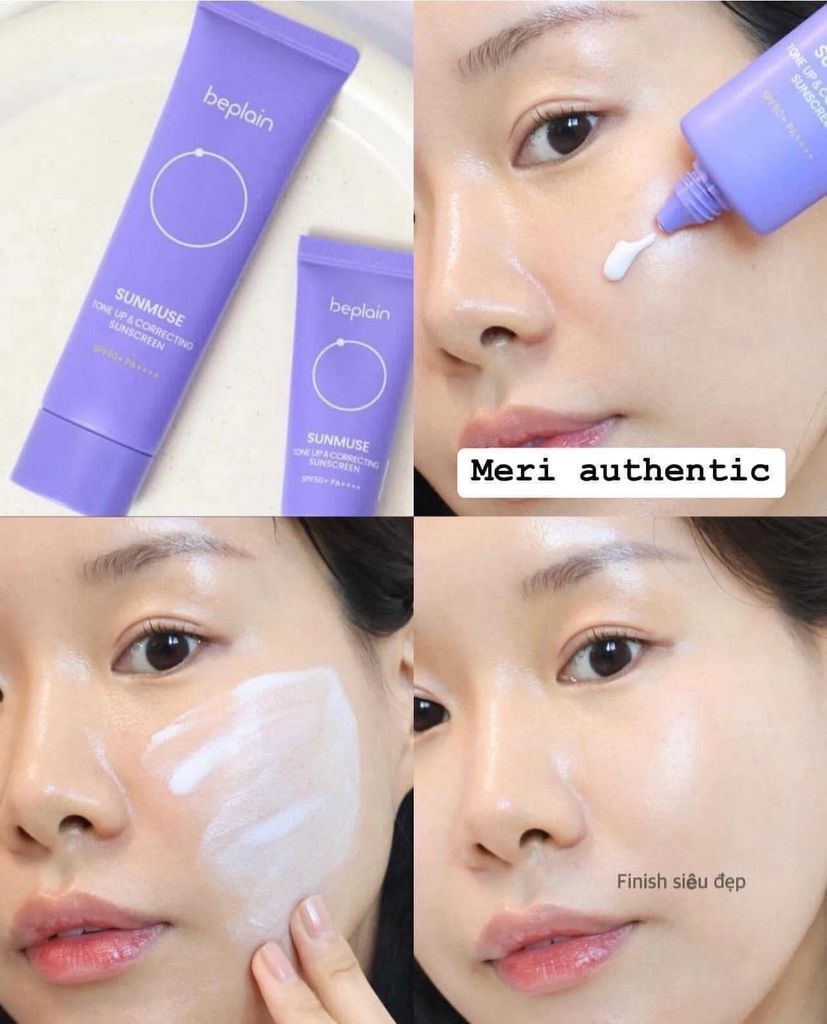Kem Chống Nắng Beplain Sunmuse Tone Up & Corecting Sunscreen 50ml #Tím