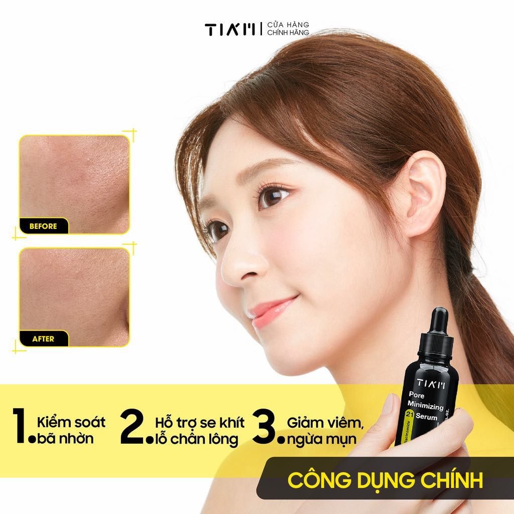 Tinh Chất Kiểm Soát Dầu Nhờn Thu Nhỏ Lỗ Chân Lông 20% Niacinamide +1% Zinc Tiam Pore Mininmizing 21