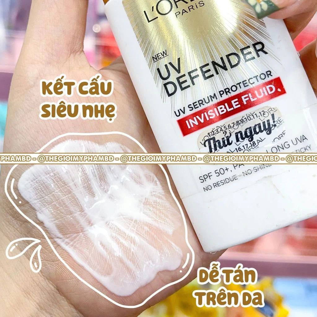 Loreal - KCN UV Defender UV Serum 5.5ml #Gạch Đỏ (Mini)