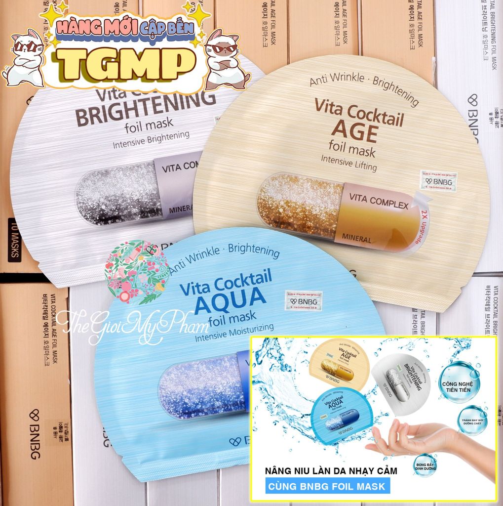 Mặt Nạ BNBG Vita Cocktail #Bạc