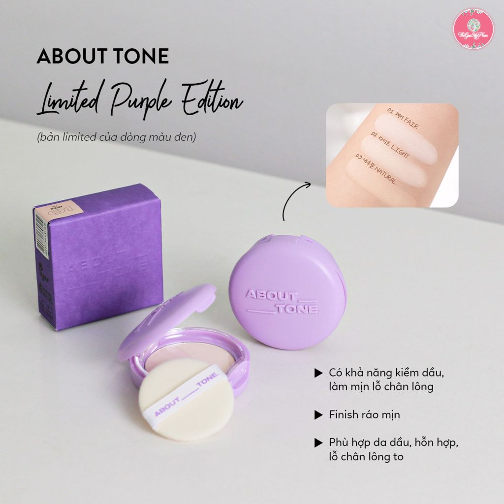 Phấn Phủ Dạng Nén About Tone Raise Your Beauty Tone #01 Fair