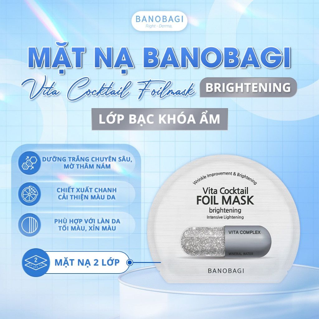 Mặt Nạ BNBG Vita Cocktail #Bạc