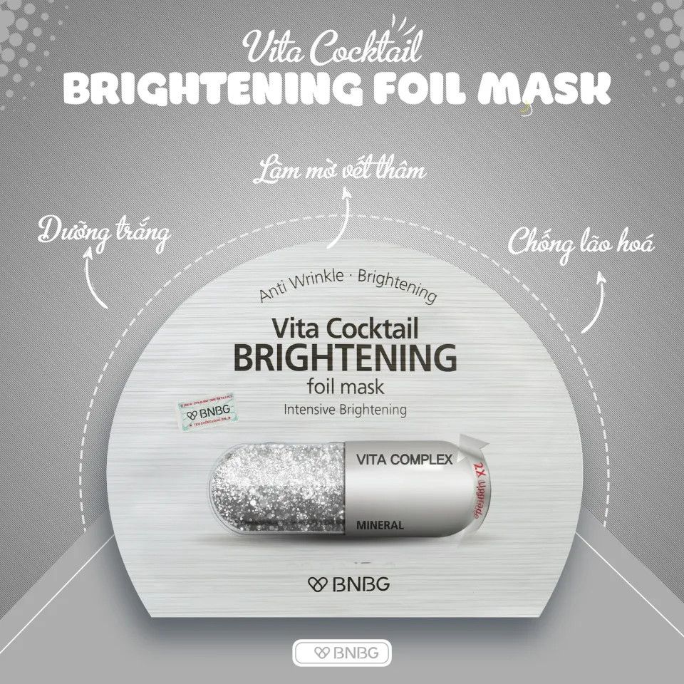 Mặt Nạ BNBG Vita Cocktail #Bạc