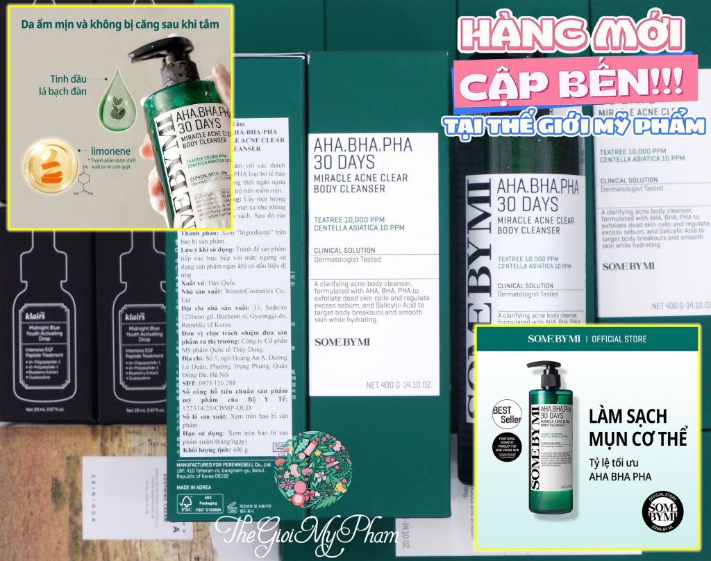 Some By Mi - Sữa tắm Miracle Acne 400ml