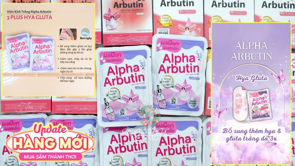 Bột Kích Trắng Alpha Arbutin Hya Gluta (Mới 2024)