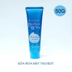Sữa Rửa Mặt Tạo Bọt Senka Perfect Whip 50g (Tuýp Xanh Nhỏ)