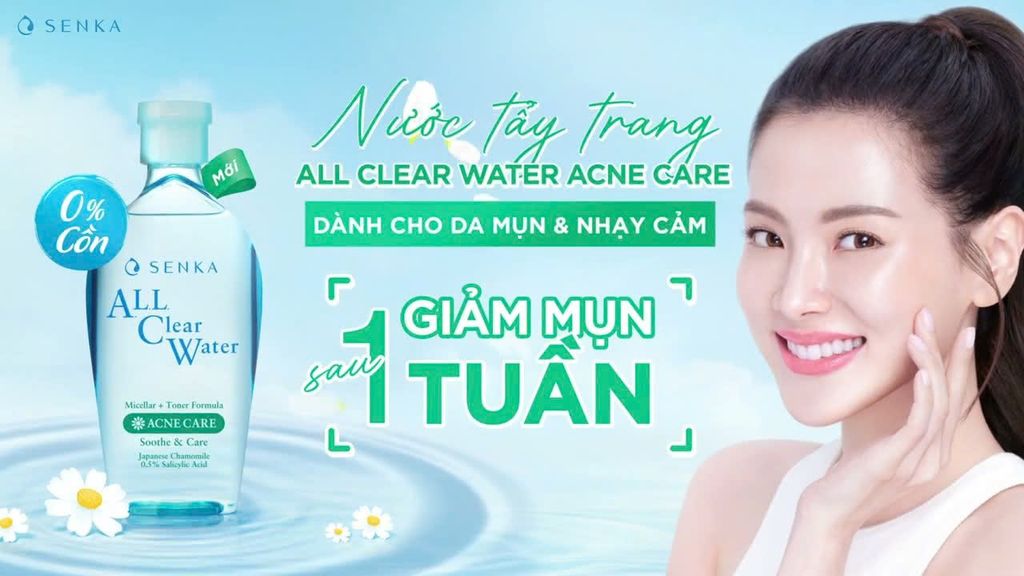 Nước Tẩy Trang Senka Ngăn Ngừa Mụn 230ml All Clear Water Acne Care