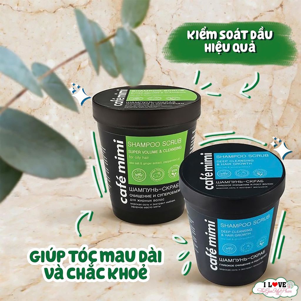 Tẩy Tế Bào Chết Da Đầu Cafe Mini Deep Cleansing 330g #Xanh Dương
