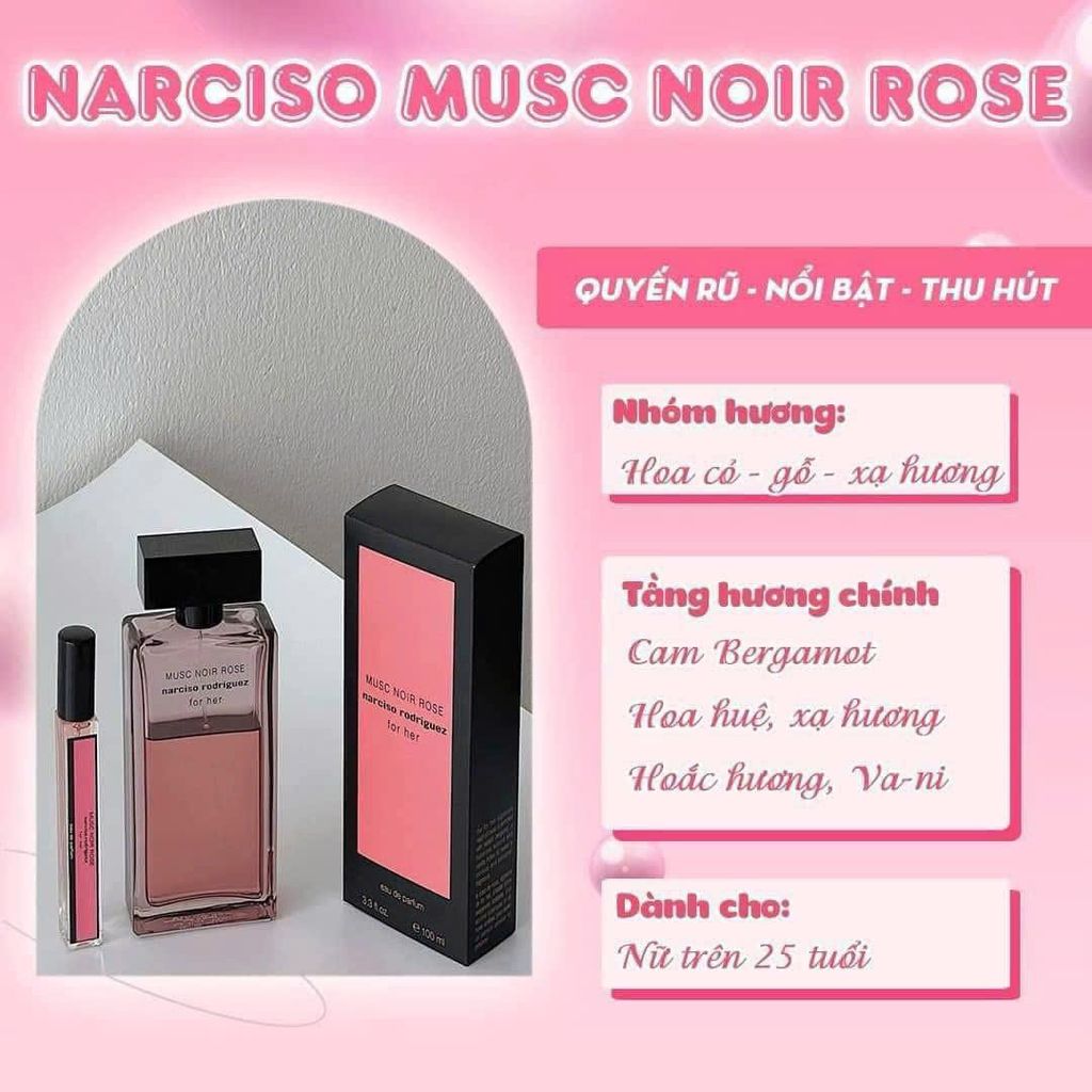 Narciso Rodriguez - Musc Noir Rose For Her ( chai chiết 10ml )
