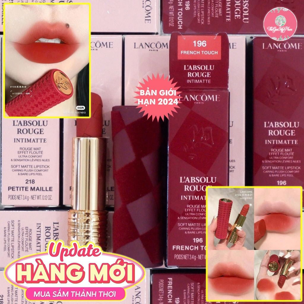 Son Lancome Valentine's Day Limited #196 French Touch ( ko tđ)