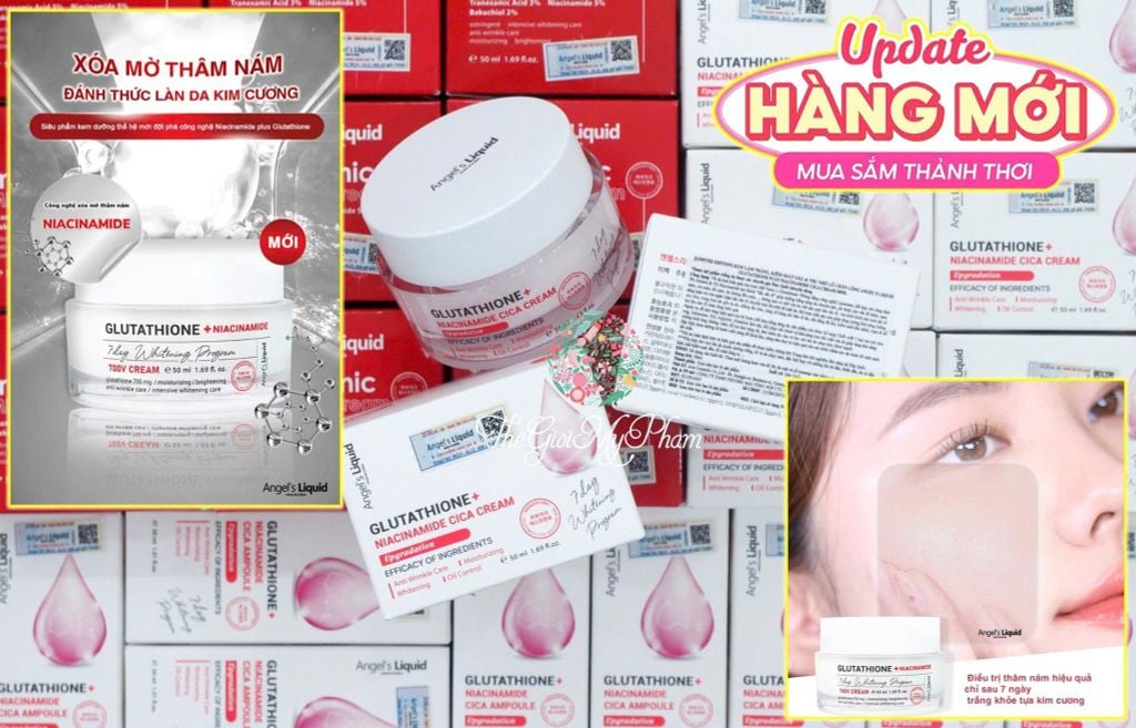 Kem Angel’s Liquid Glutathione+Niacinamide Cica Ampoule (Upgradation) 50ml