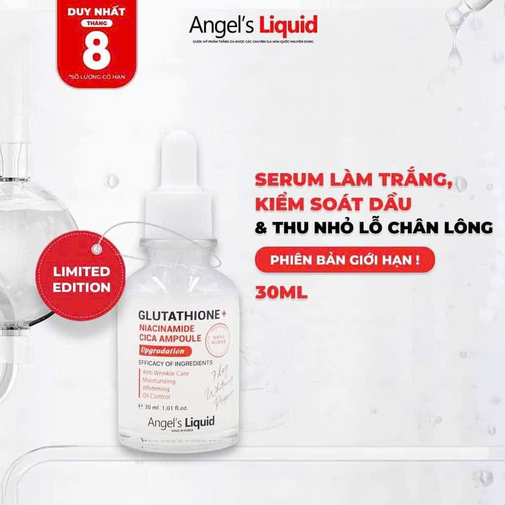 Tinh Chất Angel’s Liquid Glutathione+Niacinamide Cica Ampoule (Upgradation) 30ml