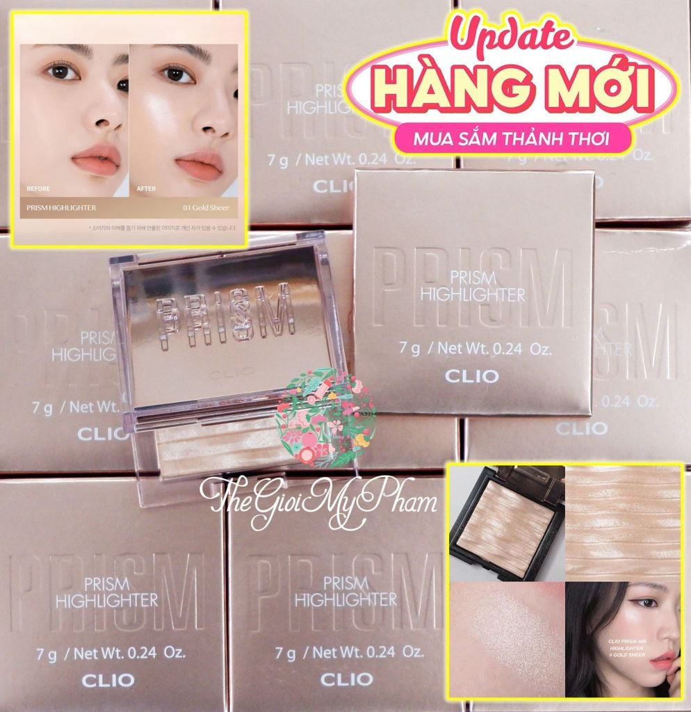 Phấn Bắt Sáng Clio Prism Air Highlighter #01 Gold Sheer