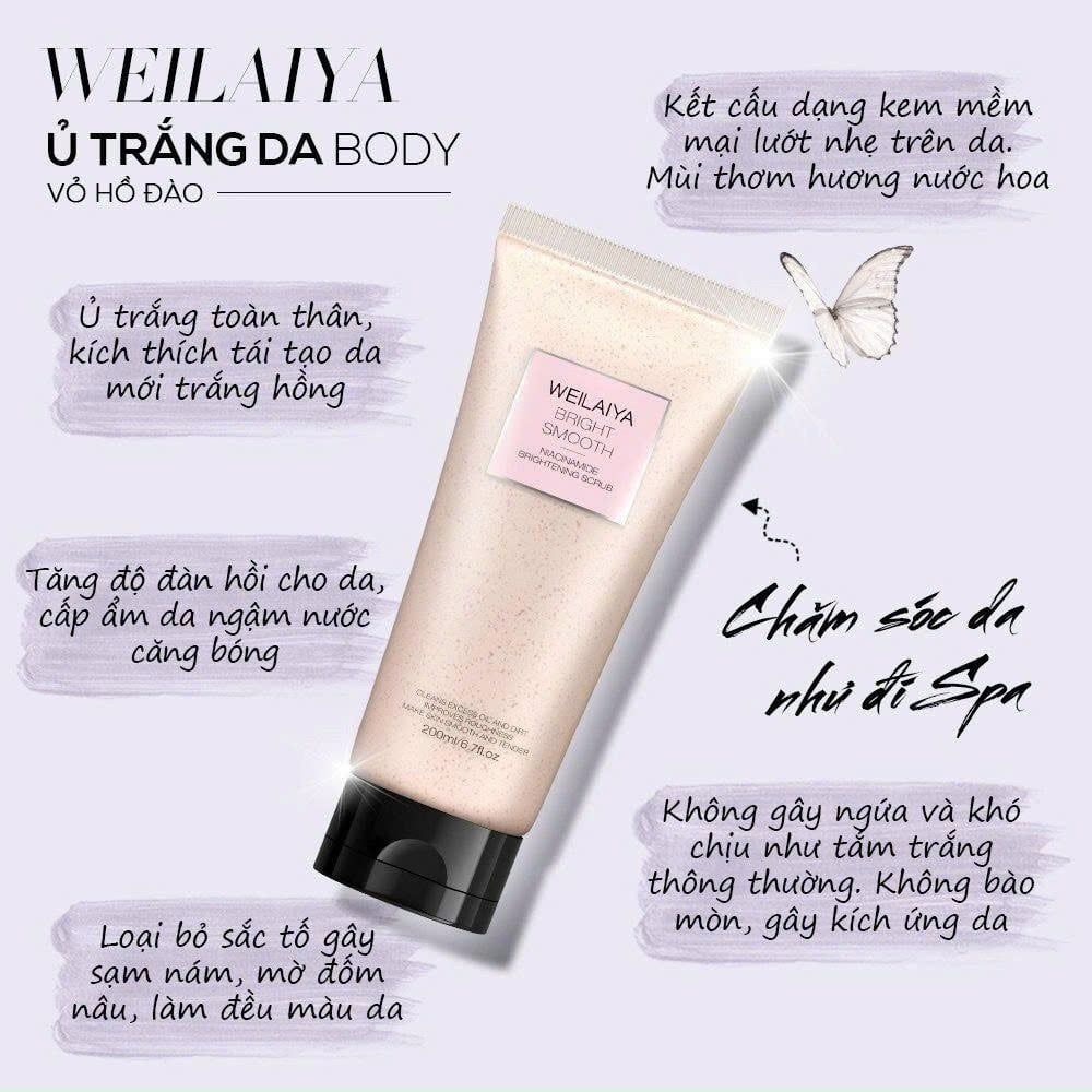 Tẩy Da Chết Weilaiya Niacinamide Brightening Scrub 200ml