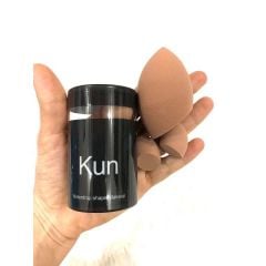 Bông Mút Tán Kem Nền KUN Nâu ( 1 Lớn + 2 Nhỏ)