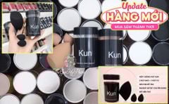 Bông Mút Tán Kem Nền KUN Nâu ( 1 Lớn + 2 Nhỏ)