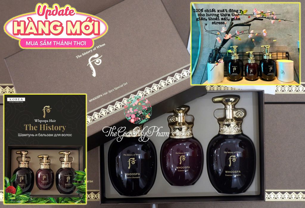 Bộ Dầu Gội và Xả Đông Y Hoàng Cung Whoo Full Size (Ko Tđ)