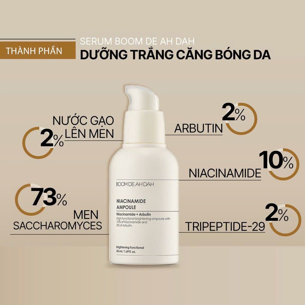Tinh Chất Boom De Ah Dah Cấp Nước, Dưỡng Ẩm Chuyên Sâu 50ml