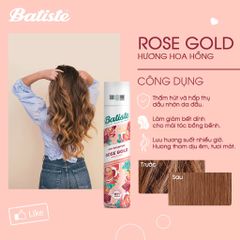 Dầu Gội Khô Batiste 200ml # Rose Gold