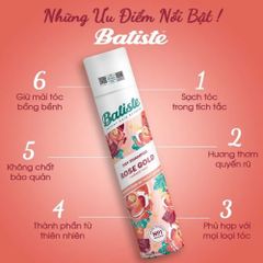 Dầu Gội Khô Batiste 200ml # Rose Gold