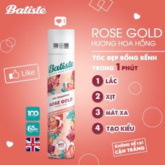 Dầu Gội Khô Batiste 200ml # Rose Gold