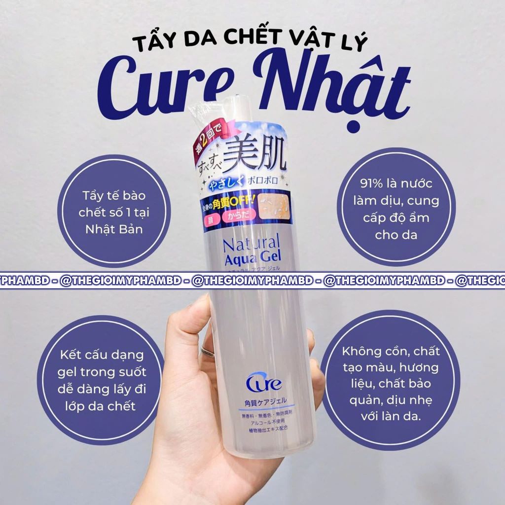 Tẩy Tế Bào Chết Cure Natural Aqua Gel 100g