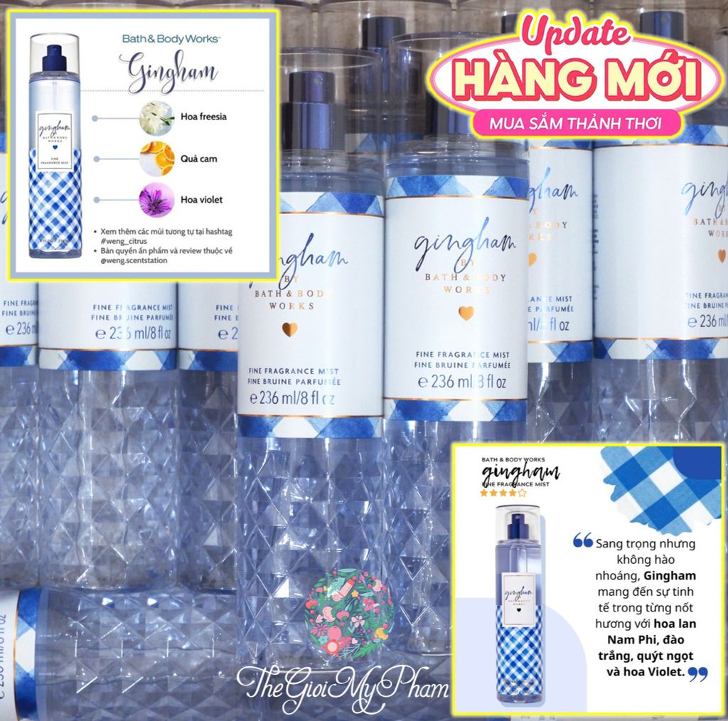 Xịt Thơm BBW #Gingham 236ml