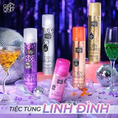Dầu Gội Khô Girlz Only Dawn De-Frizz 200ml #Tím-Hết Bết Rối
