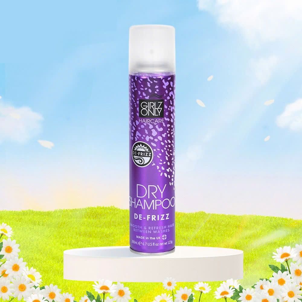Dầu Gội Khô Girlz Only Dawn De-Frizz 200ml #Tím-Hết Bết Rối