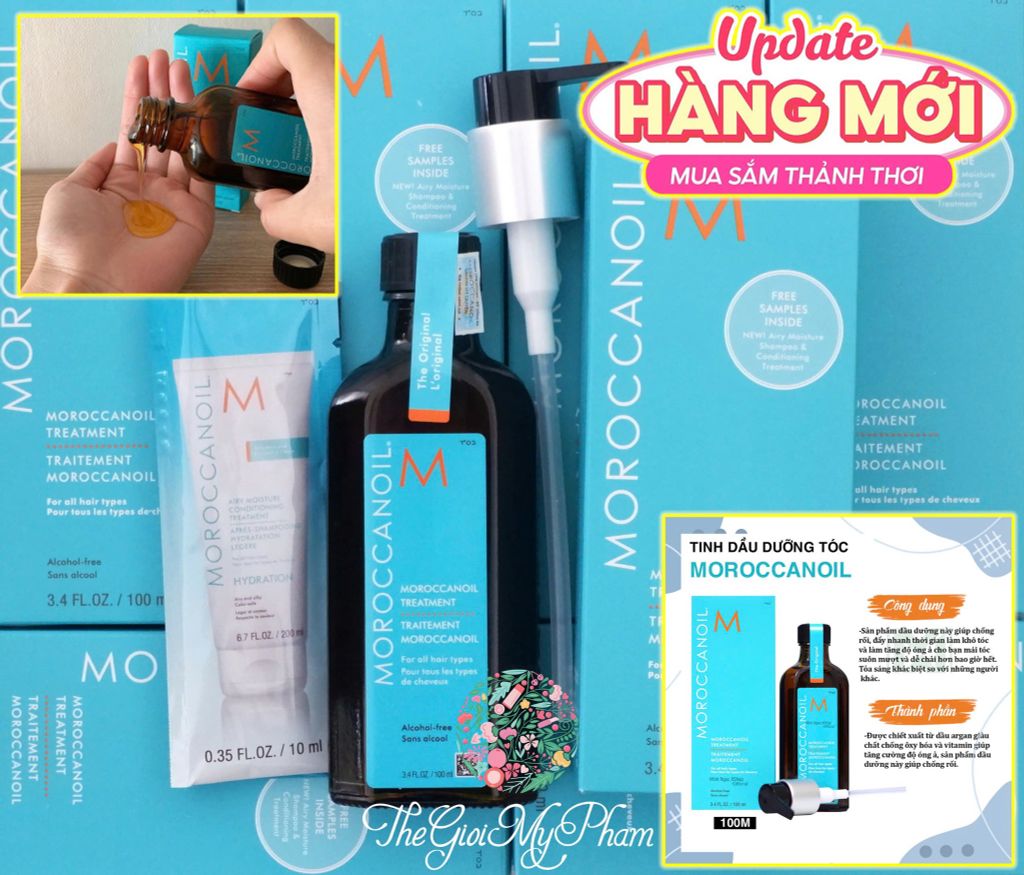 Tinh Dầu Dưỡng Tóc Moroccanoil Treatment 100ml (Kèm Sample) Ko Tđ