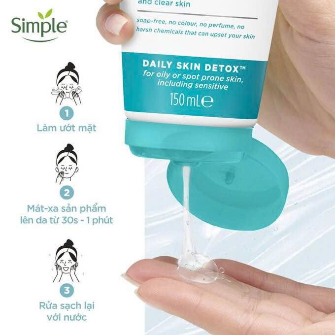 Simple - SRM Purifying Gel Wash Daily Skin Detox 150ml