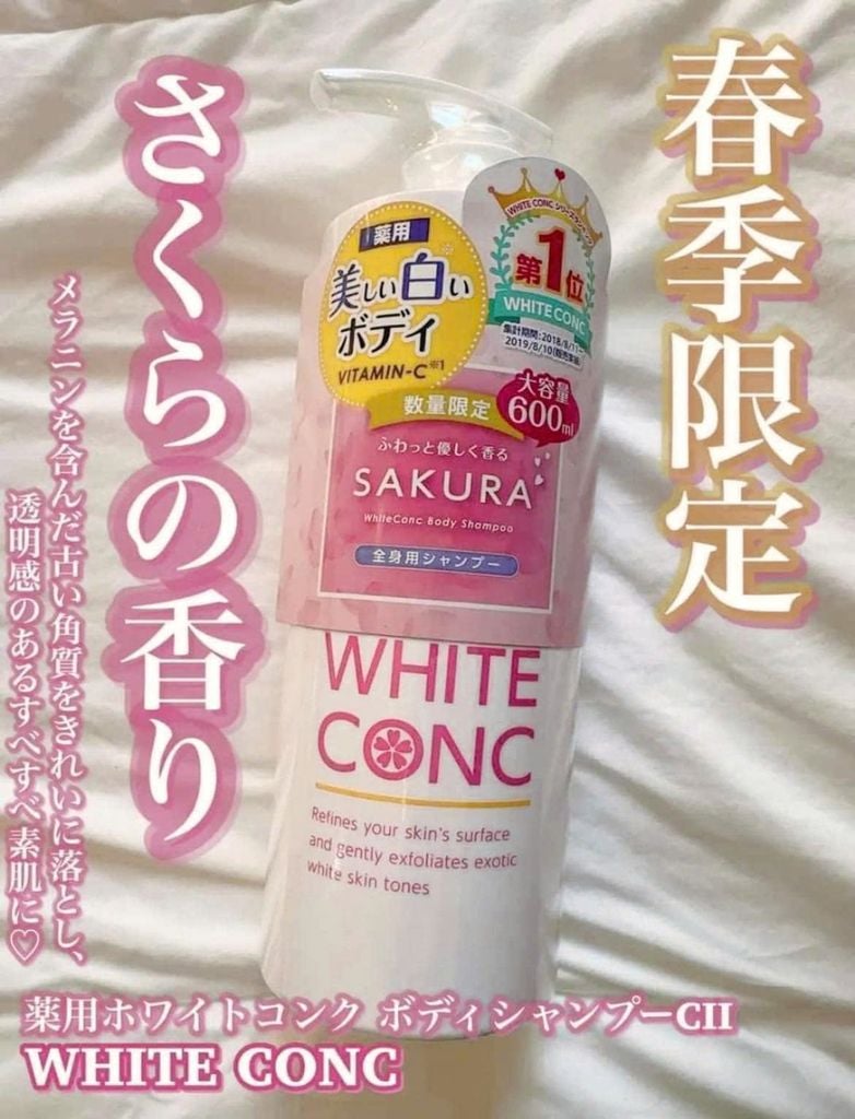 Sữa Tắm White Conc Sakura Body Shampoo 600m
