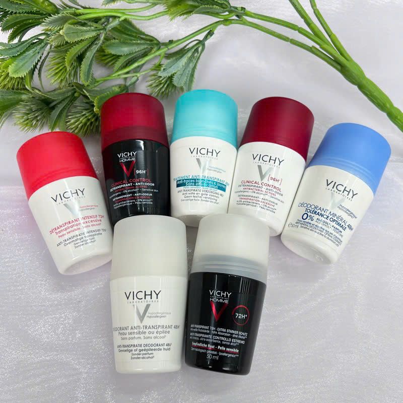Lăn Khử Mùi Vichy Clinical Control 96h 50ml (Đỏ)