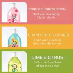 Sữa Tắm Happy Bath 900g #Berry & Cherry Blossom