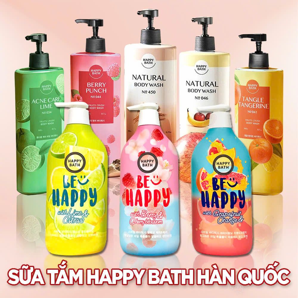 Sữa Tắm Happy Bath 900g #Berry & Cherry Blossom