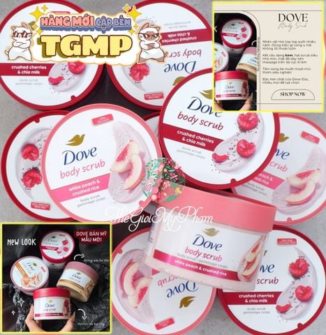 Kem Tẩy Da Chết Body DOVE 298g #Đào