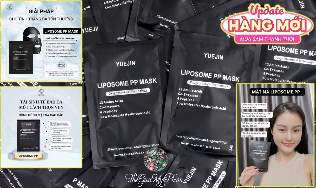 Mặt Nạ Yuejin Liposome PP Mask Phục Hồi, Cấp Ẩm Đa Tầng 25ml