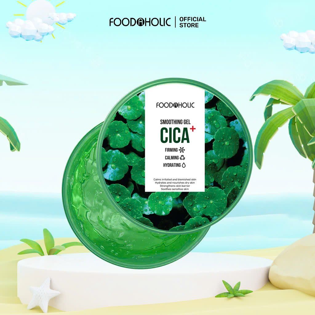 Gel Dưỡng Giảm Kích Ứng, Phục Hồi Da Foodaholic Cica Soothing 300ml