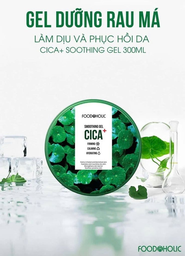 Gel Dưỡng Giảm Kích Ứng, Phục Hồi Da Foodaholic Cica Soothing 300ml