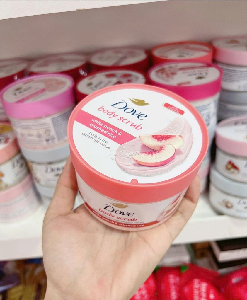 Kem Tẩy Da Chết Body DOVE 298g #Đào